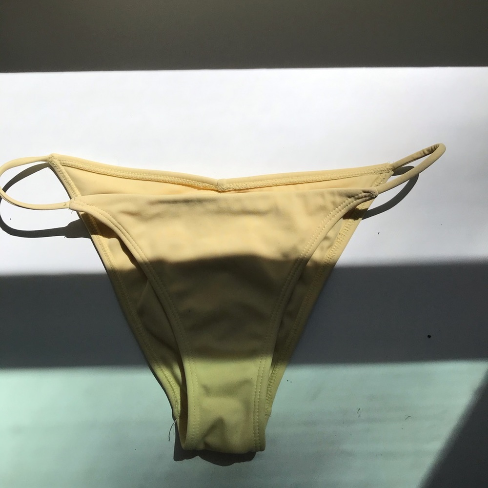 yellow bathing suit bottoms